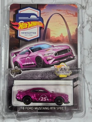 2025 Hot Wheels 25-й коллекционный национальный информационный бюллетень -18 Ford Mustang готов к запуску спецификация 5 - Изображение 1 из 4