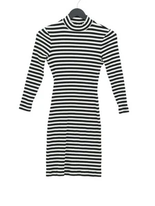 & Other Stories Women's Midi Dress UK 6 Black Cotton with Elastane Bodycon - Picture 1 of 5