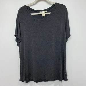 Coco & Shay graues kurzärmliges Damen-T-Shirt 3XL plus weicher Stoff gebraucht, in einwandfreiem Zustand - Bild 1 von 8