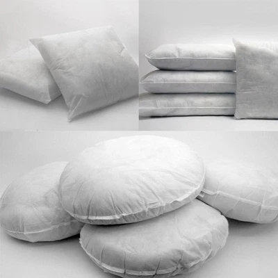 Hollowfibre Cushion Pillow Insert Square Rectangle Circle Inner Filler Pad Sofa - Image 1 of 3