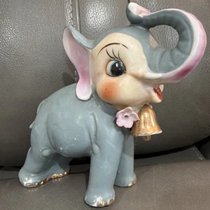 50er Jahre Porzellan Elefant Dumbo handbemalt Japan’s Betsons handbemalt Vintage - Bild 1 von 11