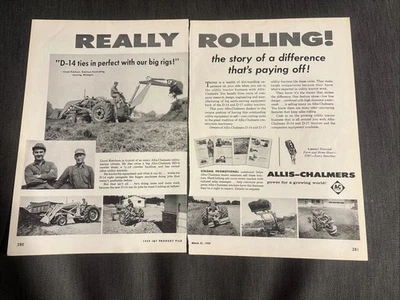 Anuncio tractor Allis Chalmers modelo D14 D17 antiguo vintage Foto 1 de 3