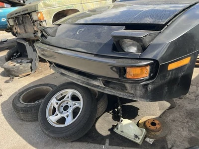 83-87 Porsche 944 delantero izquierdo lado del conductor eje nudillo cubo rueda con rotor Foto 1 de 2