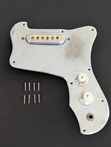 1960's Teisco / MIJ Chrome Pickguard Assembly w/ Single-Coil Pickup Volume Tone - Picture 1 of 8