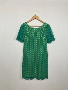 Boden Dress Size UK 10 Green Lace Special Occasion Short Sleeve BNWT - Picture 1 of 6