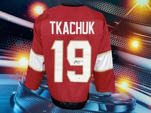 MATTHEW TKACHUK AUTOGRAPHED CUSTOM FLORIDA PANTHERS JERSEY JSA AUTHENTICATED - Picture 1 of 2