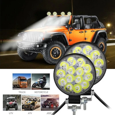 2-8X 42W LED Faro de trabajo Coche Coche Infundador Tractor Faro 12V-24V - Imagen 1 de 4