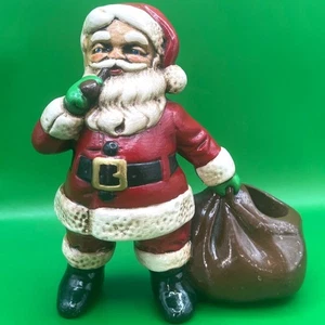 De colección Cerámica Santa Candelabro Cónico Mediados de Siglo Navidad Vacaciones Estatuilla - Imagen 1 de 12