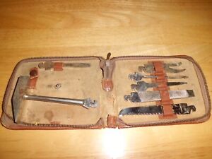Vintage German Survival Kit w/ Leather Case