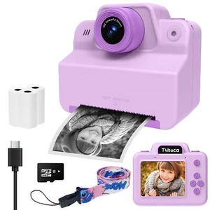 Kids Instant Print Camera 3-10 Years Old Girl Gift Portable Digital Travel - Picture 1 of 6
