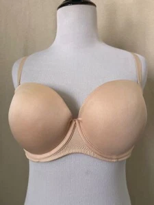 Cream Medium Coverage 5-Way Strap Push-Up Padded Bra - 36D - Picture 1 of 10