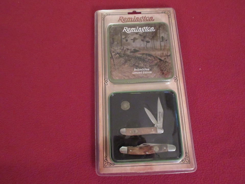 REMINGTON CUTLERY LIMITED EDITION BOBWHITES KNIFE & TIN COLLECTORS SET R15715