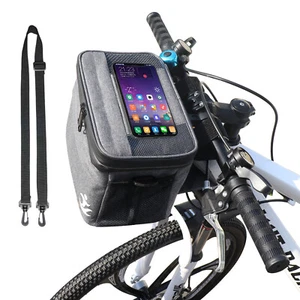 Bike Bag for Handlebar Waterproof Bike Basket Front Handlebar bag for Cycling - Picture 1 of 10
