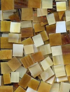 Mosaic Glass: LIGHT BROWN MIX, 5 ounce Stained Glass pack (about 100 Pieces) - Picture 1 of 1