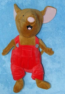 Kohl's Cares For Kids Plush If You Give A Mouse A Cookie Red Overalls Stuffed  - Picture 1 of 2
