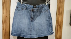 Woman's Daisy Fuentes moda blue denim jean shirt size 10 - Picture 1 of 5