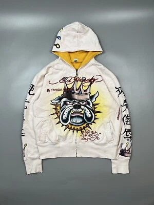 Мужская толстовка с капюшоном Ed Hardy Bulldog с графическим принтом размер M (Y0371) - Изображение 1 из 4