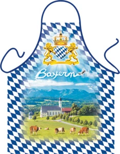Lustige Grillschürze Bayern Alpenvorland Küchen-Schürze Partyschürze Geschenk - Bild 1 von 2