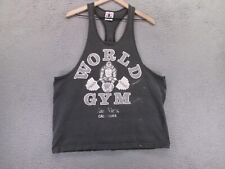 Vintage World Gym Tank Top Mens M Gorilla Bodybuilding Workout Muscle Stringer