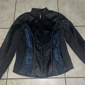 KOOS of course! leather animal print jacket Size S - Picture 1 of 6