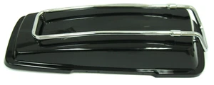 Harley-Davidson 94-13 RIGHT Vivid Black Saddlebag Lid & Chrome Rack 90607-93DH - Picture 1 of 9