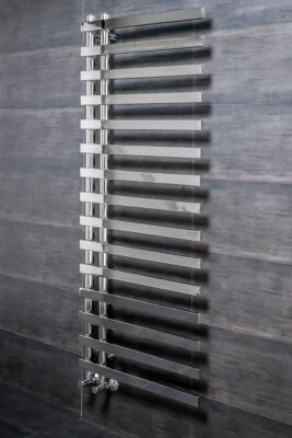 PLUMB GALAXY Designer Bathroom Heater Square Towel Rail Radiator Ladder 1600 x 600 mm Chrome
