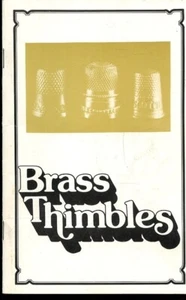 RARE ANTIQUE BRASS THIMBLES SEWING TOOLS & NOTIONS COMMEMORATIVE ADVERTISING ART - Picture 1 of 4