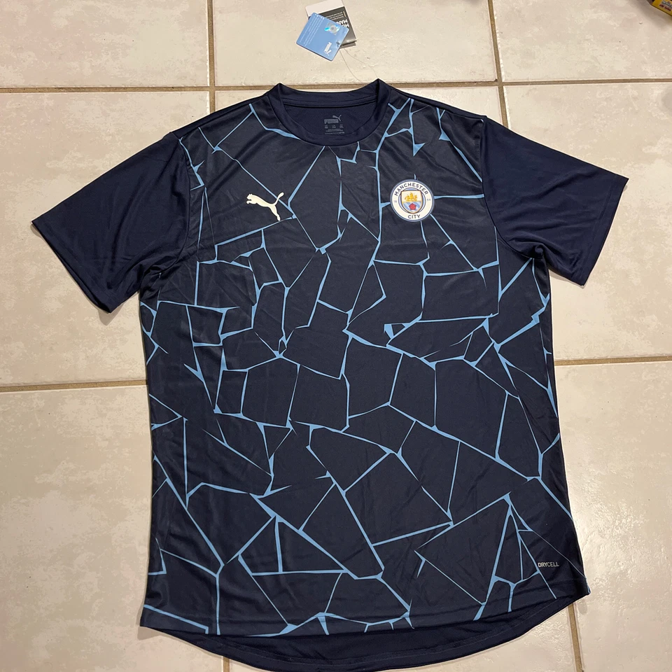 Puma Blue Manchester City FC Stadium League Jersey - Men's Size S (758030-07)
