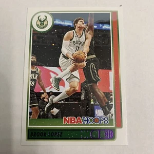 2021-22 NBA Hoops Winter Parallel Purple BROOK LOPEZ #73 Bucks - Picture 1 of 2