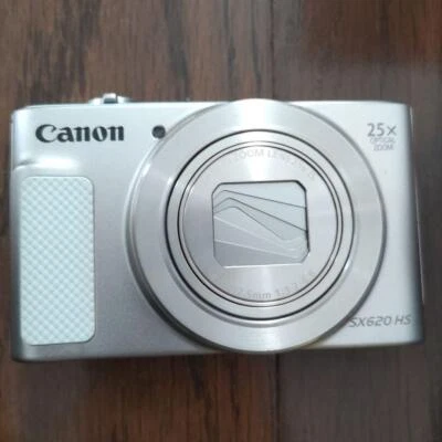 Canon Compact Digital Camera PowerShot SX620 HS White Optical 25x Zoom Wi-Fi - Image 1 of 2