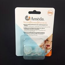Ameda Breast Pump Valves Clear 1 Pair BPA Free New