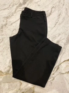 Dalia Ankle Pants Women's Size 10 Black Straight Leg Mid-Rise - Picture 1 of 7