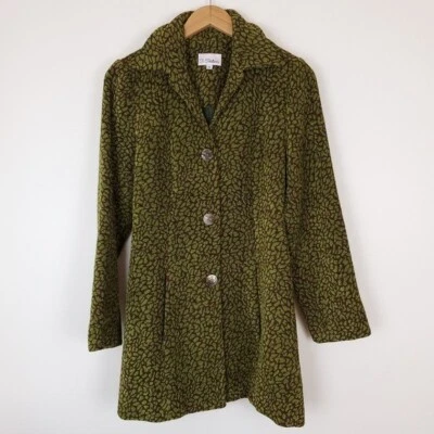 3 Sisters Vintage Abstract Print Waist Length Coat - Image 1 of 4