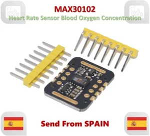 MAX30102 Heart Rate Sensor Pulse Detection Blood Oxygen Concentration Test - Imagen 1 de 8
