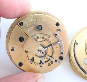 Antique Gents pocket watch movement John Thomas Carmarthen - Picture 1 of 3