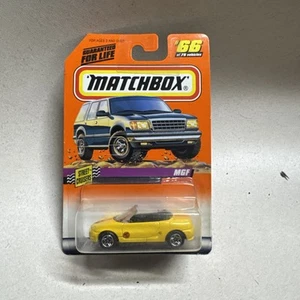 Matchbox Street Cruisers (1997) Auto giocattolo pressofusa gialla MGF #66/75 - Foto 1 di 8