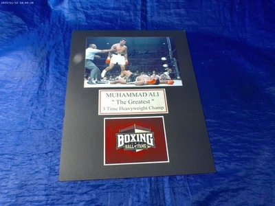 Muhammad Ali Sonny Liston 4"x6" Photo Signed by Ali with COA - Image 1 of 3