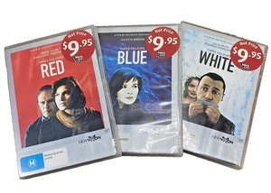 Kieslowski Three Colours Trilogy (Blue, White, Red) Newvision DVDs x3 - Picture 1 of 8