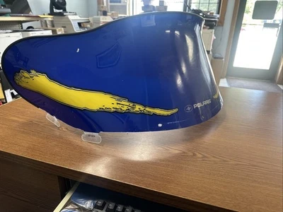 Polaris Snowmobile Edge Chassis 12" Blue Windshield  2873814 - Image 1 of 3