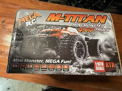 HobbyPlus Mega RC 1/16 M-Titan Mini Monster 4x4 Truck RTR - Orange - Image 1 of 4