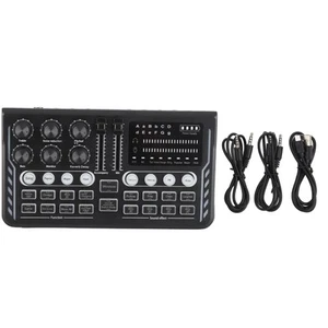 Professional Audio Mixer Live Sound Card Effects Voice Changer DJ Studio Stre FY - Afbeelding 1 van 22