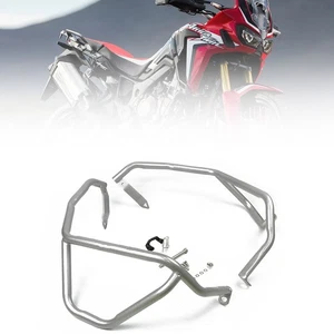 Engine Guard Crash Bar Protection Silver For Honda CRF1000 L Africa Twin 16-2019 - Picture 1 of 11