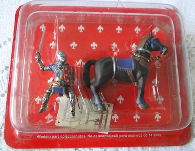 Frontline Personaggio Piombo Dipinto Cavalieri Medio Età Francese Rif 45 - Immagine 1 di 3