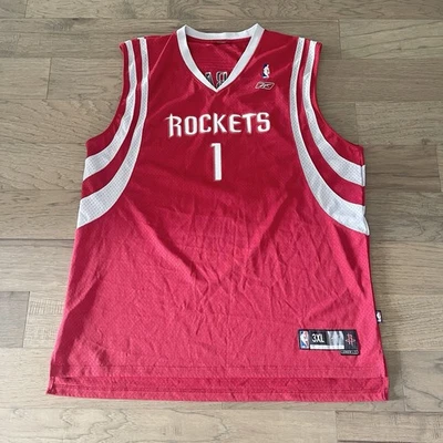 Camiseta Tracy McGrady Para Hombre 3XL Houston Rockets #1 Baloncesto Roja Reebok NBA Foto 1 de 4