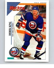 1993-94 Panini Stickers Hockey  #58 Derek King  New York Islanders V83317