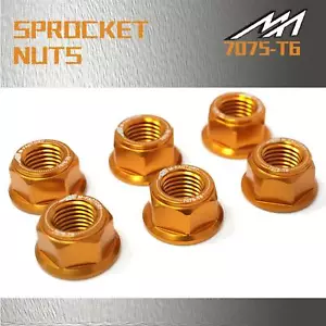 Rear Hex Sprocket Nuts Fit Aprilia RSV 1000 SP 99+ SL 1000 Falco - Foto 1 di 8