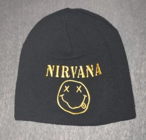 Nirvana Embroidered Beanie Mütze Grunge Soundgarden Pearl Jam Bush Hole Neu - Bild 1 von 2