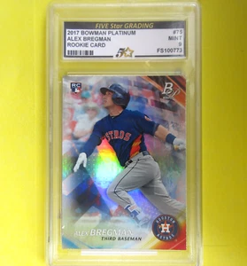 ALEX BREGMAN  2017  ROOKIE  5 STAR GRADED MT 9  #75  Houston Astros - Picture 1 of 4
