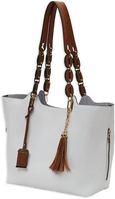 Bulldog Concealed Carry Purse Braided Tote Style White Bdp055 - Image 1 of 3
