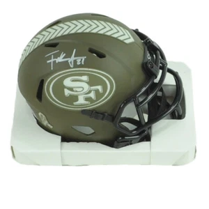 NFL San Francisco 49ers Frank Gore Signed Autograph Riddell Mini Helmet Salute - Picture 1 of 4